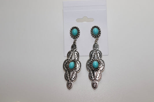 Jessie Turquoise Statement Earrings