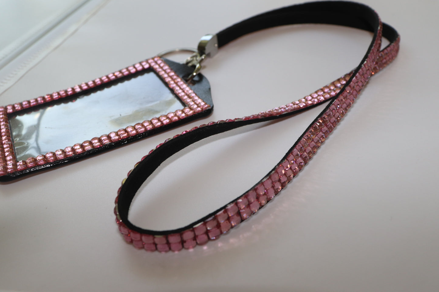 Pink Rhinestone Lanyard