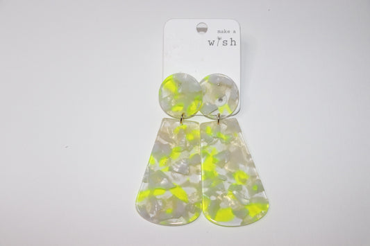 Marble & Neon Earrings